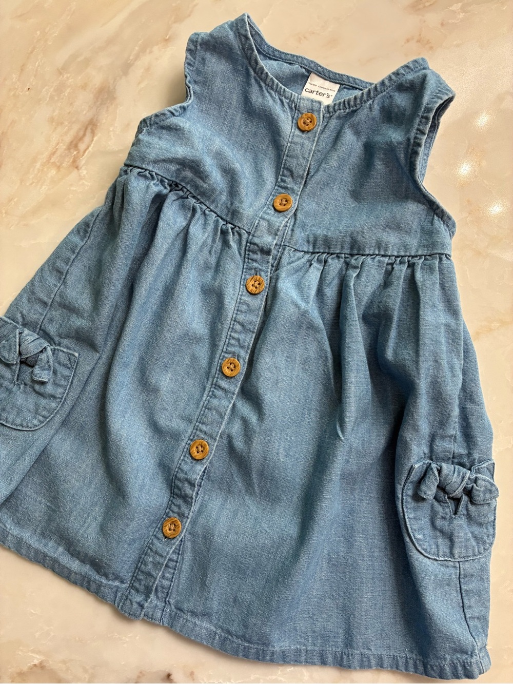 Carter's Denim Dress with Button Front